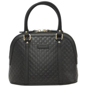 Gucci Bag 2way Handbag Small Shoulder Micro Gucci Sima Black Outlet